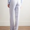Slim-Fit Herringbone Linen and Silk-Blend Suit Trousers - BK Slim-Fit Herringbone Linen and Silk-Blend Suit Trousers - BK