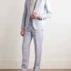 Slim-Fit Herringbone Linen and Silk-Blend Suit Trousers - OU Slim-Fit Herringbone Linen and Silk-Blend Suit Trousers - OU