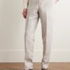 Slim-Fit Linen Suit Trousers - FR Slim-Fit Linen Suit Trousers - FR