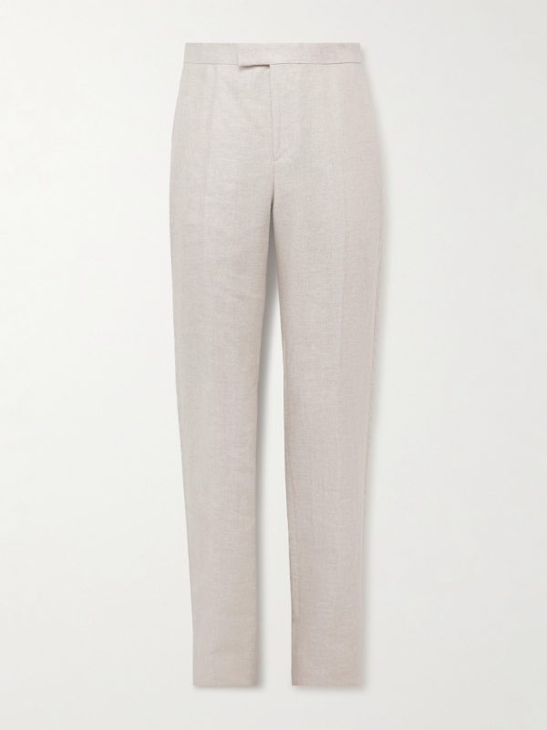 Slim-Fit Linen Suit Trousers Slim-Fit Linen Suit Trousers