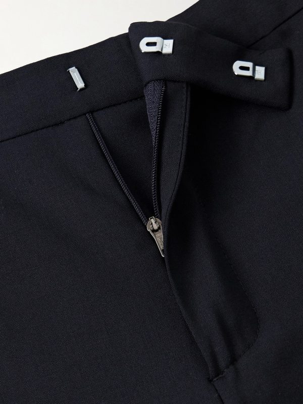 Slim-Fit Wool-Blend Suit Trousers - E1