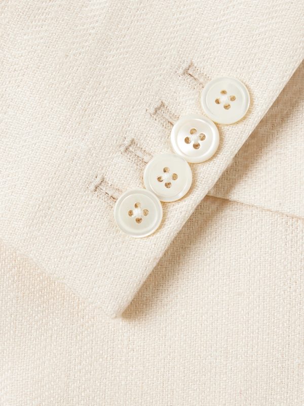 Slim-Fit Herringbone Linen and Silk-Blend Suit Jacket - CU Slim-Fit Herringbone Linen and Silk-Blend Suit Jacket - CU