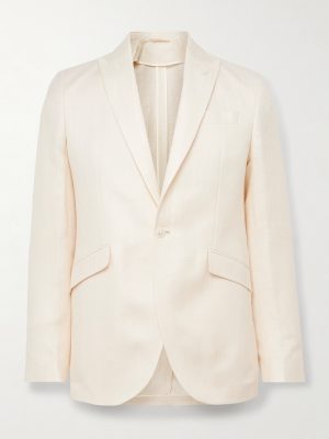 Slim-Fit Herringbone Linen and Silk-Blend Suit Jacket Slim-Fit Herringbone Linen and Silk-Blend Suit Jacket