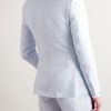 Slim-Fit Herringbone Linen and Silk-Blend Suit Jacket - BK
