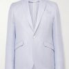 Slim-Fit Herringbone Linen and Silk-Blend Suit Jacket