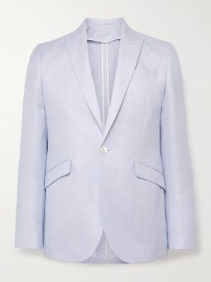 Slim-Fit Herringbone Linen and Silk-Blend Suit Jacket Slim-Fit Herringbone Linen and Silk-Blend Suit Jacket