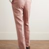 Slim-Fit Linen Suit Trousers - BK
