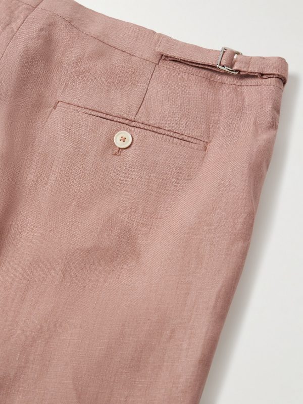 Slim-Fit Linen Suit Trousers - CU