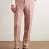 Slim-Fit Linen Suit Trousers - FR