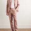 Slim-Fit Linen Suit Trousers - OU