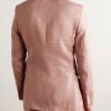 Slim-Fit Linen Suit Jacket - BK Slim-Fit Linen Suit Jacket - BK