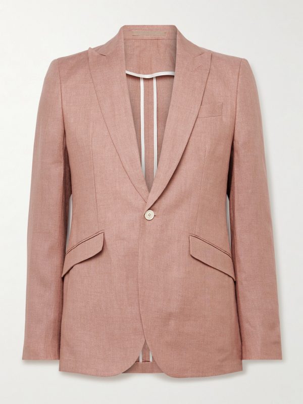 Slim-Fit Linen Suit Jacket Slim-Fit Linen Suit Jacket