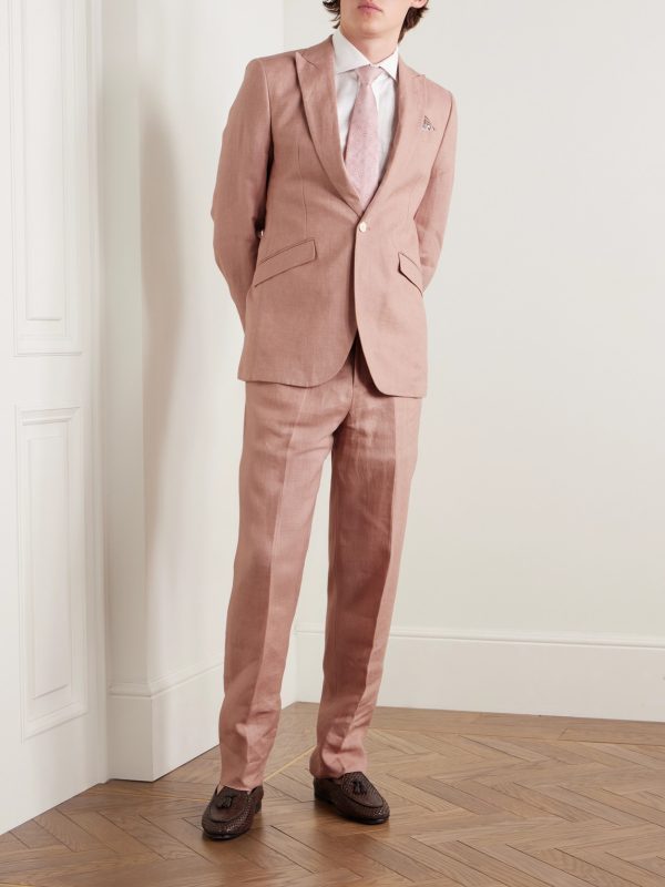 Slim-Fit Linen Suit Jacket - OU Slim-Fit Linen Suit Jacket - OU