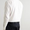 Pintucked Linen Tuxedo Shirt - BK