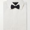 Pintucked Linen Tuxedo Shirt - E1