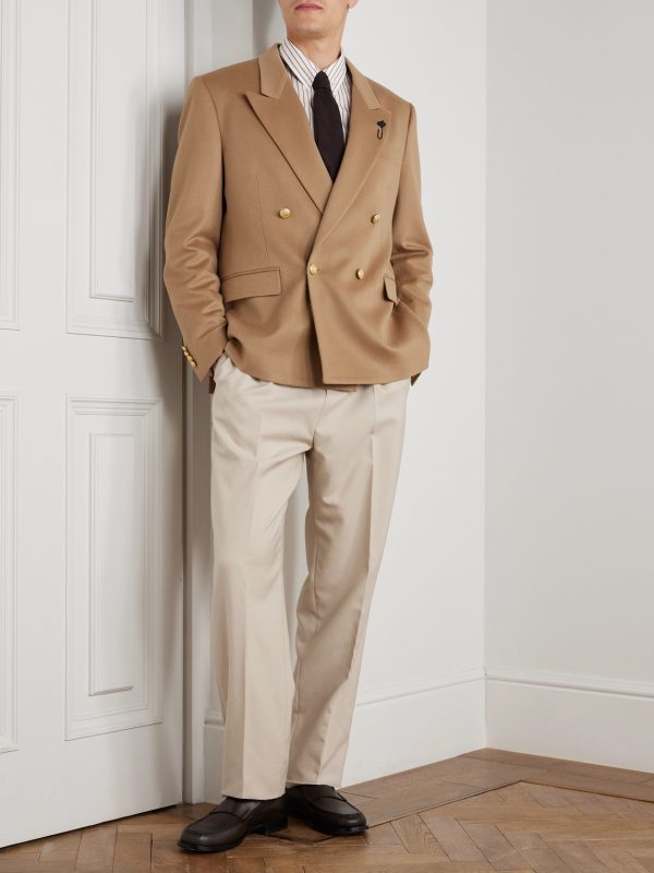 Double-Breasted Virgin Wool Blazer - OU