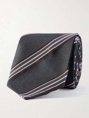 5.5cm Striped Silk-Gabardine Tie 5.5cm Striped Silk-Gabardine Tie