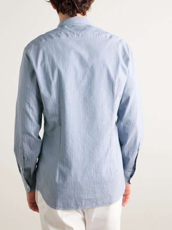 Dante Striped Cotton Shirt - BK Dante Striped Cotton Shirt - BK