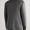 Virgin Wool-Blend Herringbone Suit Jacket - BK Virgin Wool-Blend Herringbone Suit Jacket - BK