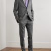 Virgin Wool-Blend Herringbone Suit Jacket - OU Virgin Wool-Blend Herringbone Suit Jacket - OU