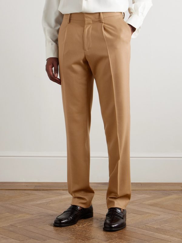 Double-Breasted Virgin Wool-Blend Twill Suit - FR Double-Breasted Virgin Wool-Blend Twill Suit - FR
