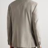 Virgin Wool-Blend Twill Suit Jacket - BK