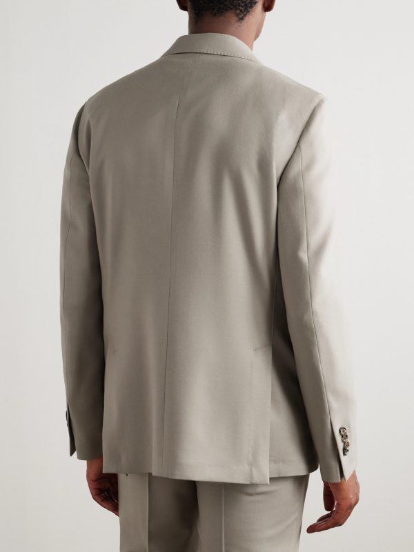 Virgin Wool-Blend Twill Suit Jacket - BK