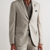 Virgin Wool-Blend Twill Suit Jacket - FR