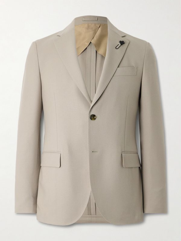Virgin Wool-Blend Twill Suit Jacket