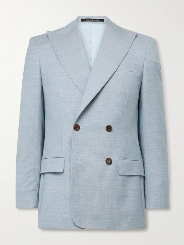 Hepworth Double-Breasted Wool Suit Jacket Hepworth Double-Breasted Wool Suit Jacket