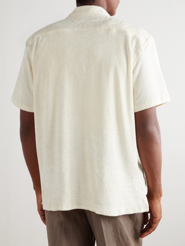 Camp-Collar Cotton-Terry Shirt - BK