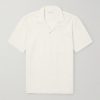 Camp-Collar Cotton-Terry Shirt