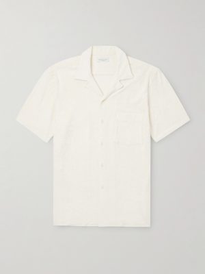 Camp-Collar Cotton-Terry Shirt Camp-Collar Cotton-Terry Shirt