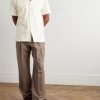 Camp-Collar Cotton-Terry Shirt - OU