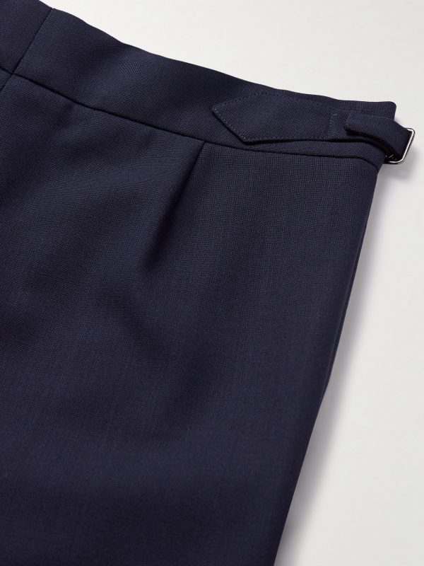 Hepworth Slim-Fit Pleated Wool-Crepe Suit Trousers - CU Hepworth Slim-Fit Pleated Wool-Crepe Suit Trousers - CU