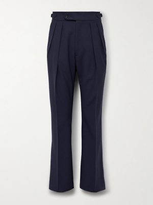Hepworth Slim-Fit Pleated Wool-Crepe Suit Trousers Hepworth Slim-Fit Pleated Wool-Crepe Suit Trousers