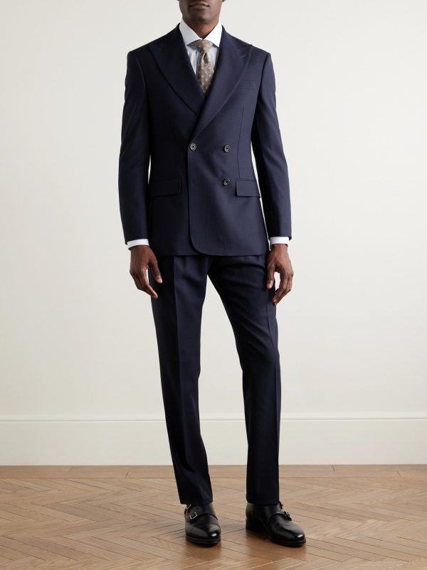 Hepworth Slim-Fit Pleated Wool-Crepe Suit Trousers - OU Hepworth Slim-Fit Pleated Wool-Crepe Suit Trousers - OU