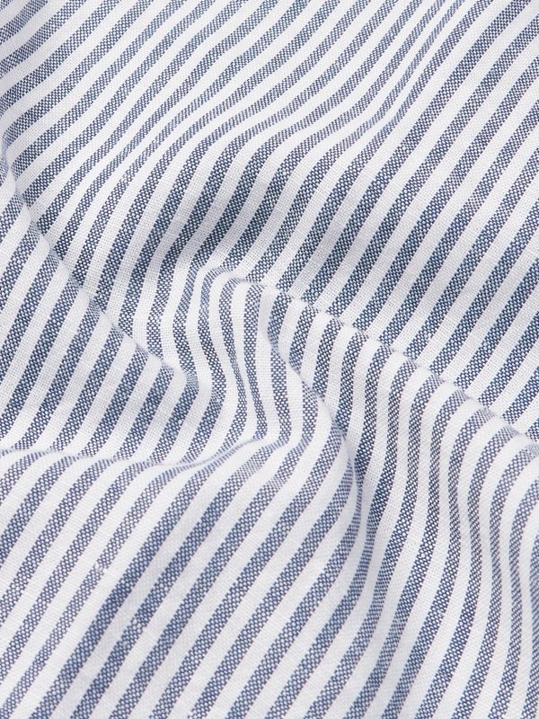 Slim-Fit Button-Down Collar Striped Linen and Cotton-Blend Shirt - CU Slim-Fit Button-Down Collar Striped Linen and Cotton-Blend Shirt - CU