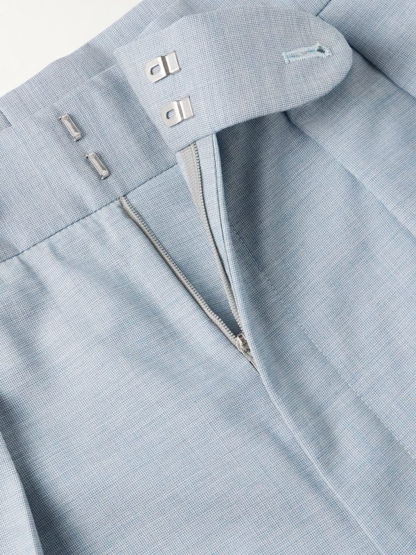 Hepworth Slim-Fit Pleated Wool Suit Trousers - E1 Hepworth Slim-Fit Pleated Wool Suit Trousers - E1