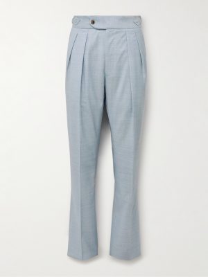 Hepworth Slim-Fit Pleated Wool Suit Trousers Hepworth Slim-Fit Pleated Wool Suit Trousers
