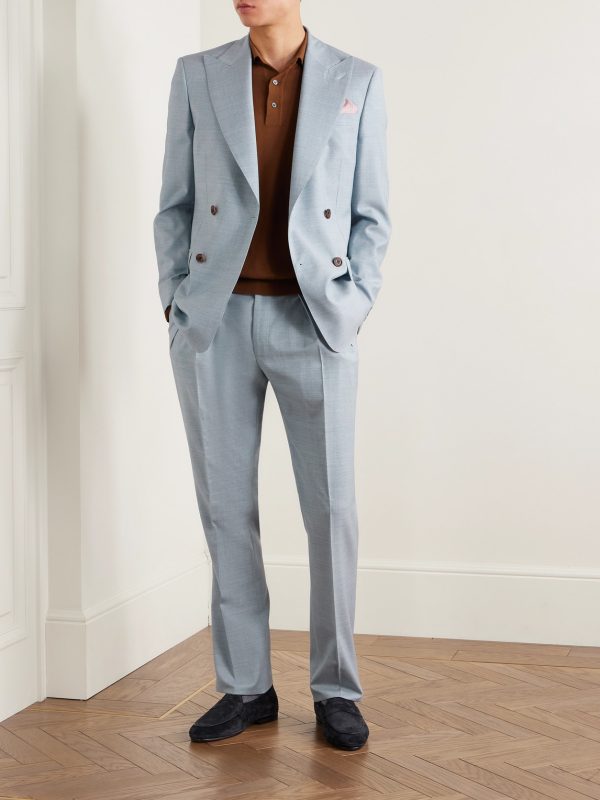 Hepworth Slim-Fit Pleated Wool Suit Trousers - OU Hepworth Slim-Fit Pleated Wool Suit Trousers - OU
