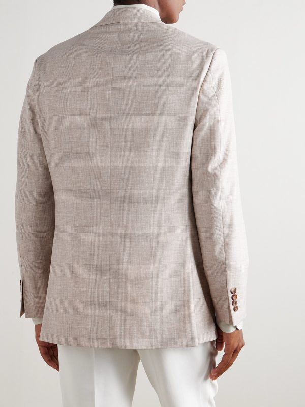 Chapman Checked Virgin Wool Suit Jacket - BK