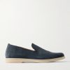 Mod Mare Leather-Trimmed Suede Loafers Mod Mare Leather-Trimmed Suede Loafers