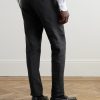 Mod Luca Slim-Fit Straight-Leg Linen Trousers - BK Mod Luca Slim-Fit Straight-Leg Linen Trousers - BK