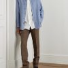Guru Grandad-Collar Linen Shirt - OU