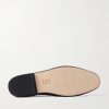 Leather-Trimmed Suede Penny Loafers - E1 Leather-Trimmed Suede Penny Loafers - E1