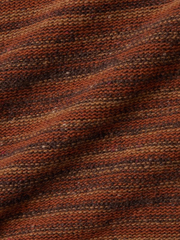 Striped Merino Wool and Cashmere-Blend Sweater - CU Striped Merino Wool and Cashmere-Blend Sweater - CU