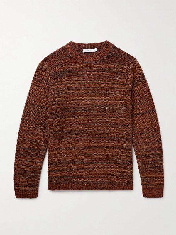 Striped Merino Wool and Cashmere-Blend Sweater Striped Merino Wool and Cashmere-Blend Sweater