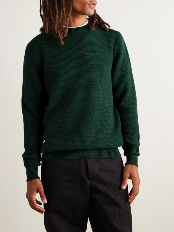 Caoladóir Basketweave Merino Wool and Cashmere-Blend Sweater - FR