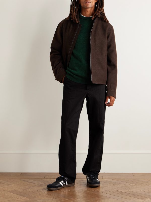 Caoladóir Basketweave Merino Wool and Cashmere-Blend Sweater - OU